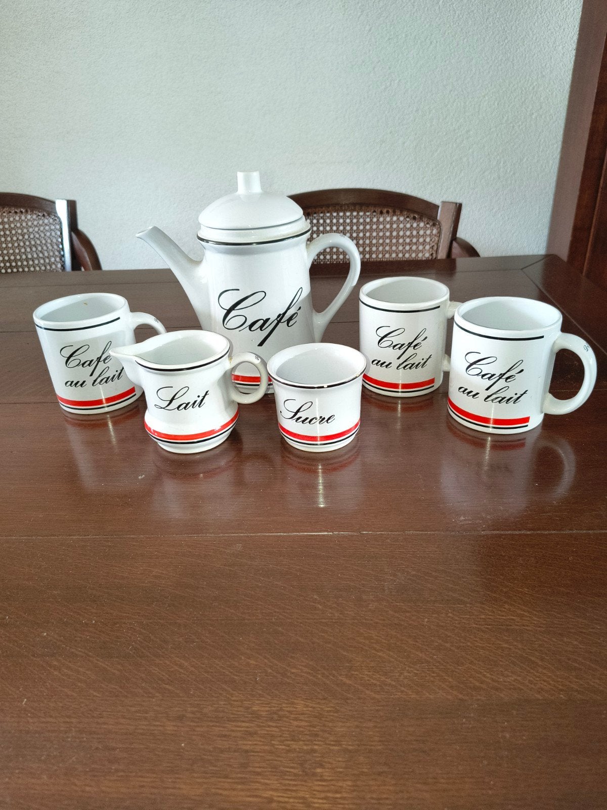 Douwe Egberts Koffieset., Gebruikt, Overige merken, Keramiek, Vintage