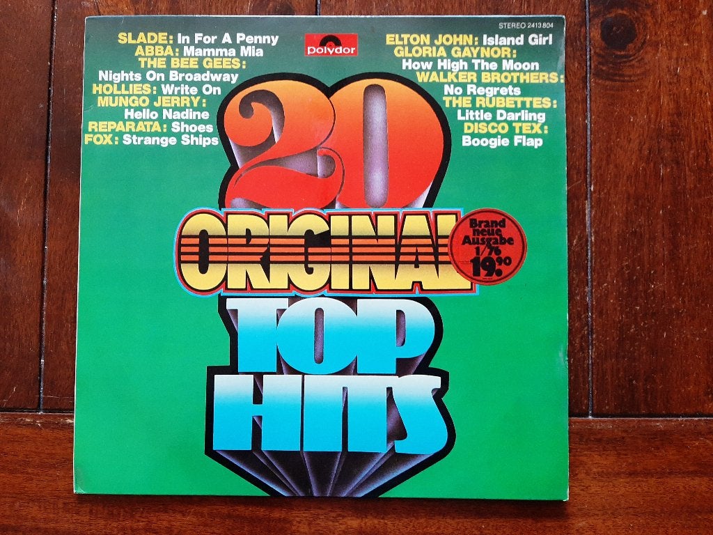LP 20 original top hits / Various artists (1975), Cd's en Dvd's, Vinyl | Verzamelalbums, Gebruikt, Ophalen of Verzenden, 1970 - 1979
