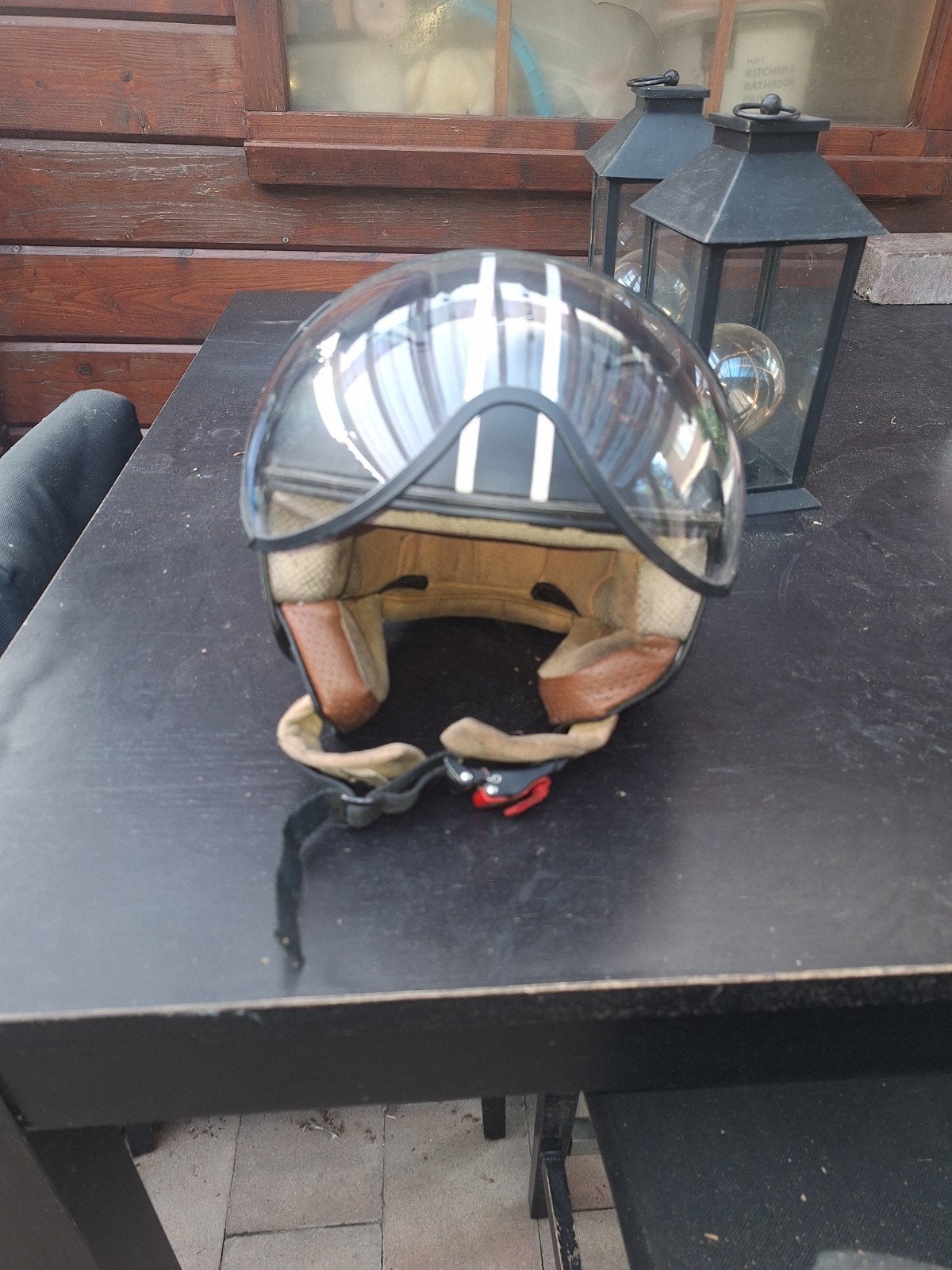 Vito scooter helm maat M (57-58cm) - Zwart, Fietsen en Brommers, Ophalen, Gebruikt, Medium, Vito