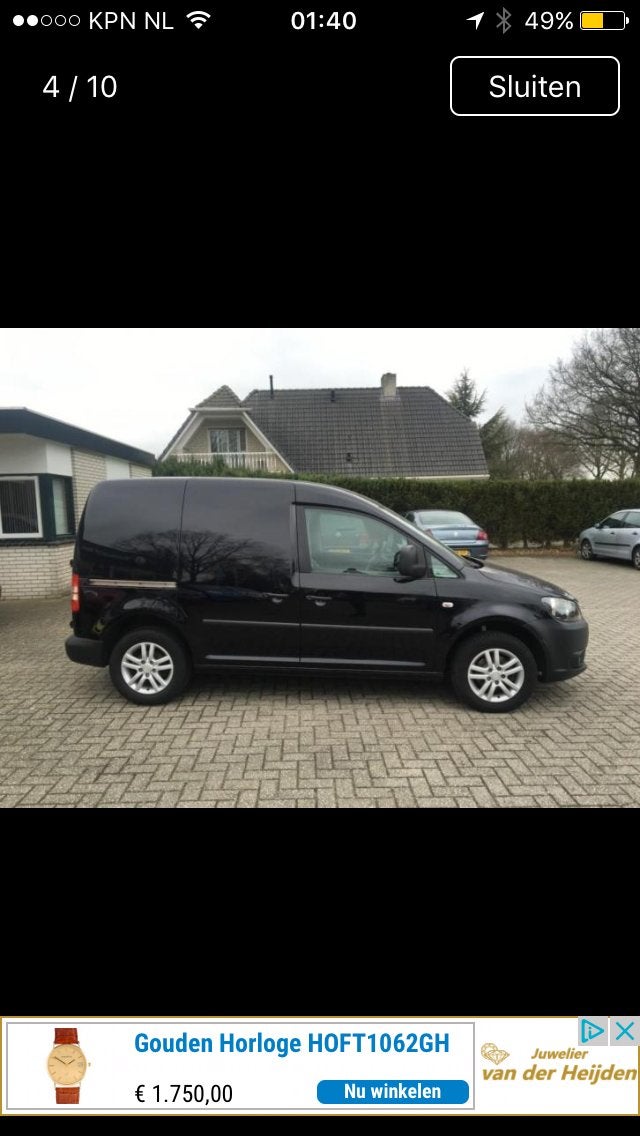 Volkswagen Caddy 1.6 D 55KW 2011, Auto's, 74 pk, 4 cilinders, Volkswagen, Origineel Nederlands
