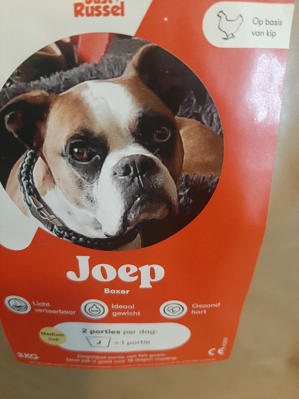 Hondenbrokken Just Russel 3x3 kg, Ophalen of Verzenden, Hond