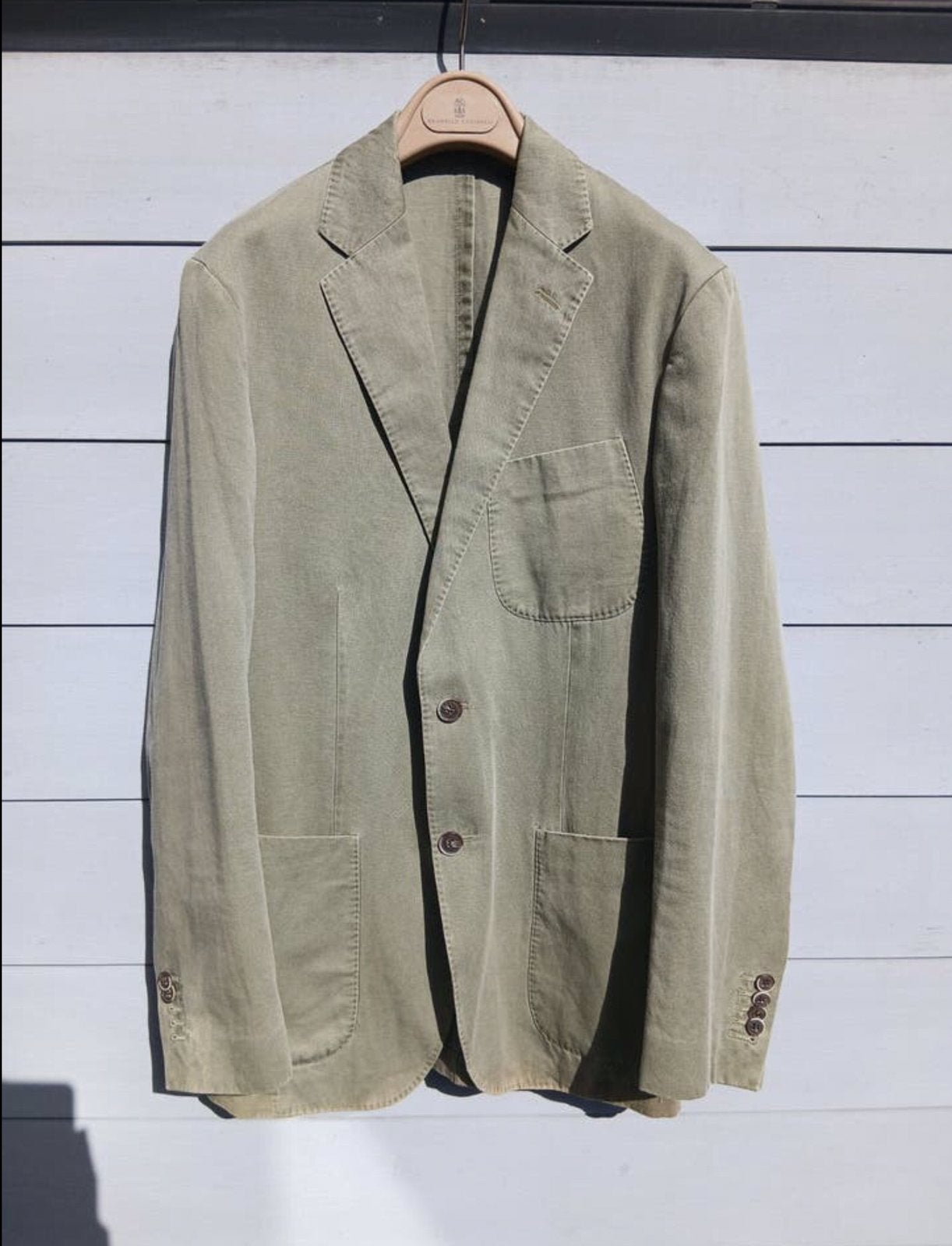 Suitsupply Miani cotton blazer, Kleding | Heren, Maat 48/50 (M), Ophalen of Verzenden, Zo goed als nieuw, Groen