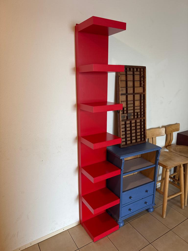 Ikea Lack wandkast rood, Minder dan 50 cm, Gebruikt, Ophalen of Verzenden, Minder dan 25 cm