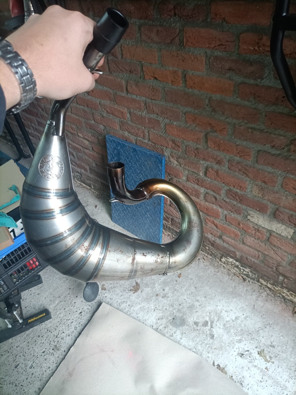 Leovince uitlaat voor Derbi, Ophalen, Zo goed als nieuw, Uitlaat, Leovince