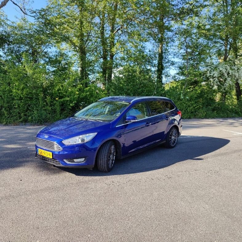 Ford Focus 2.0 Tdci 110KW Wagon 2015 Blauw, 1800 kg, 4 cilinders, Blauw, Origineel Nederlands