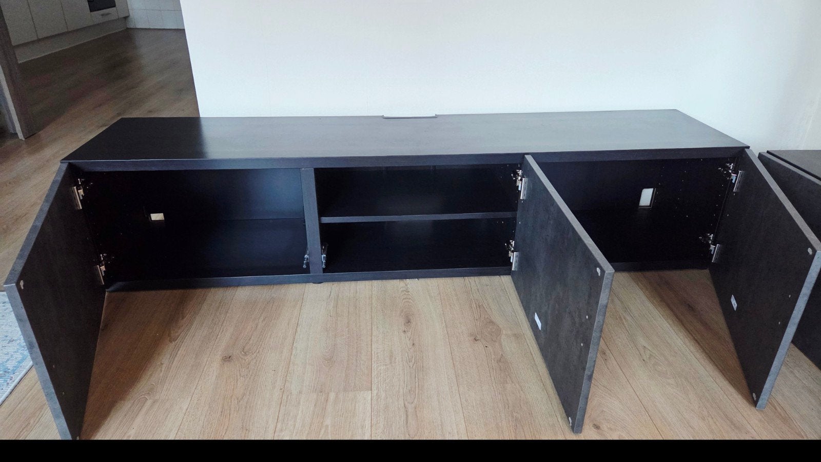 Prachtig IKEA BESTÅ TV-meubel met KALLVIKEN deuren – 180cm, Ophalen, 150 tot 200 cm, Zo goed als nieuw, Minder dan 100 cm