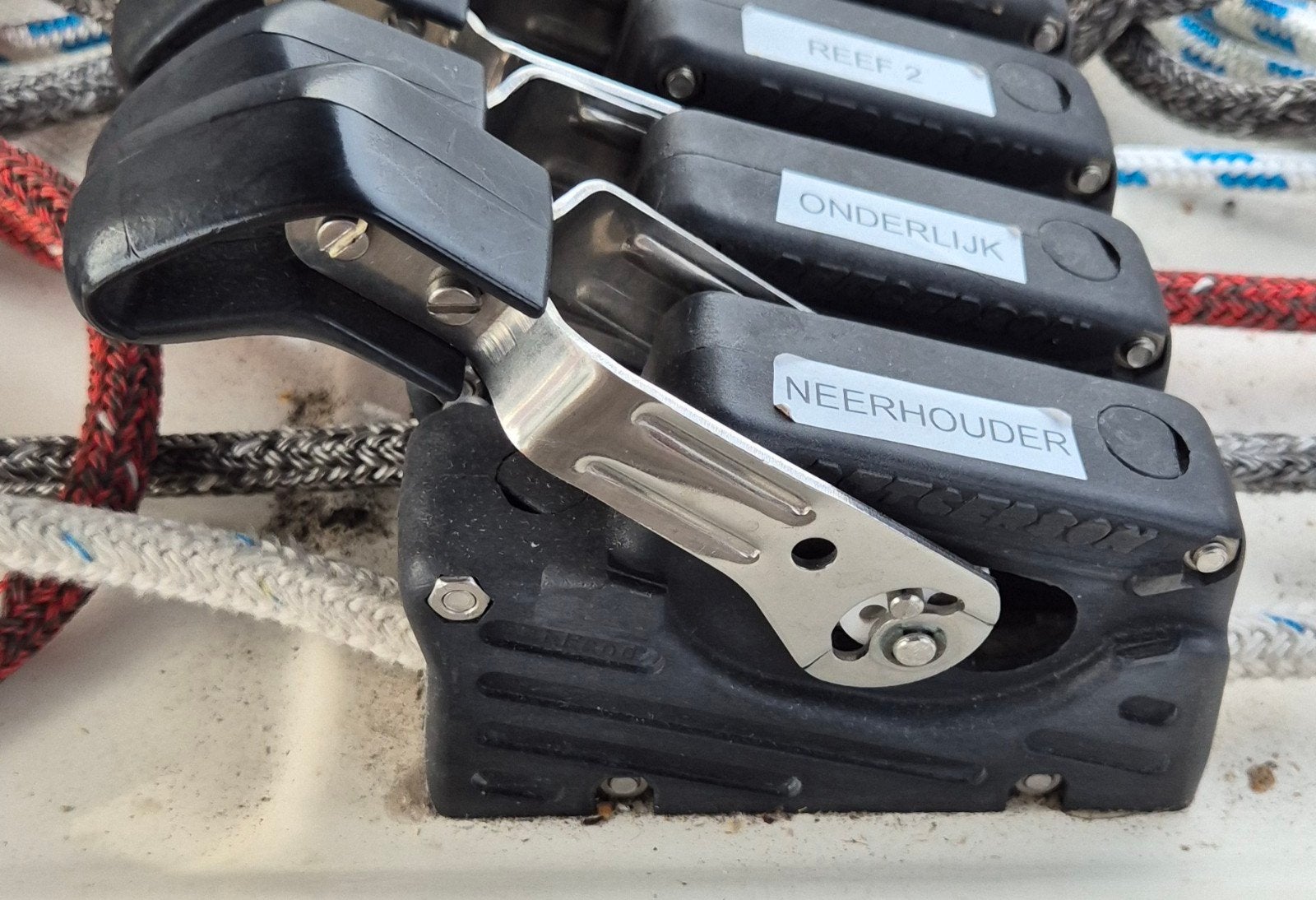 GEZOCHT   Rutgerson valstopper oud model, Ophalen of Verzenden, Gebruikt, Lijn of Blok