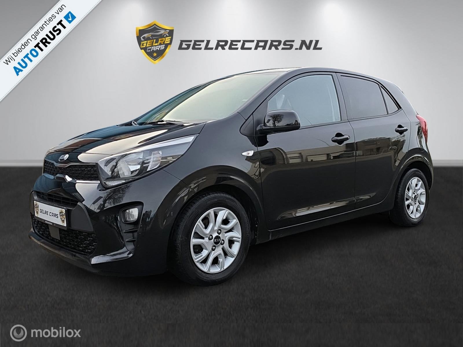Kia Picanto 1.2 CVVT DynamicPlusLine TOPPER, Auto's, Stof, Gebruikt, Zwart, Zwart