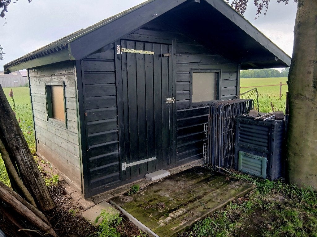 tuinhuisje, Gebruikt, Tuinhuis, 2 ramen, Hout