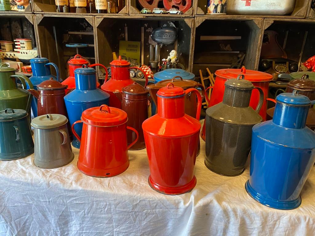 Mooie verzameling van 20 stuks emaille, Ophalen