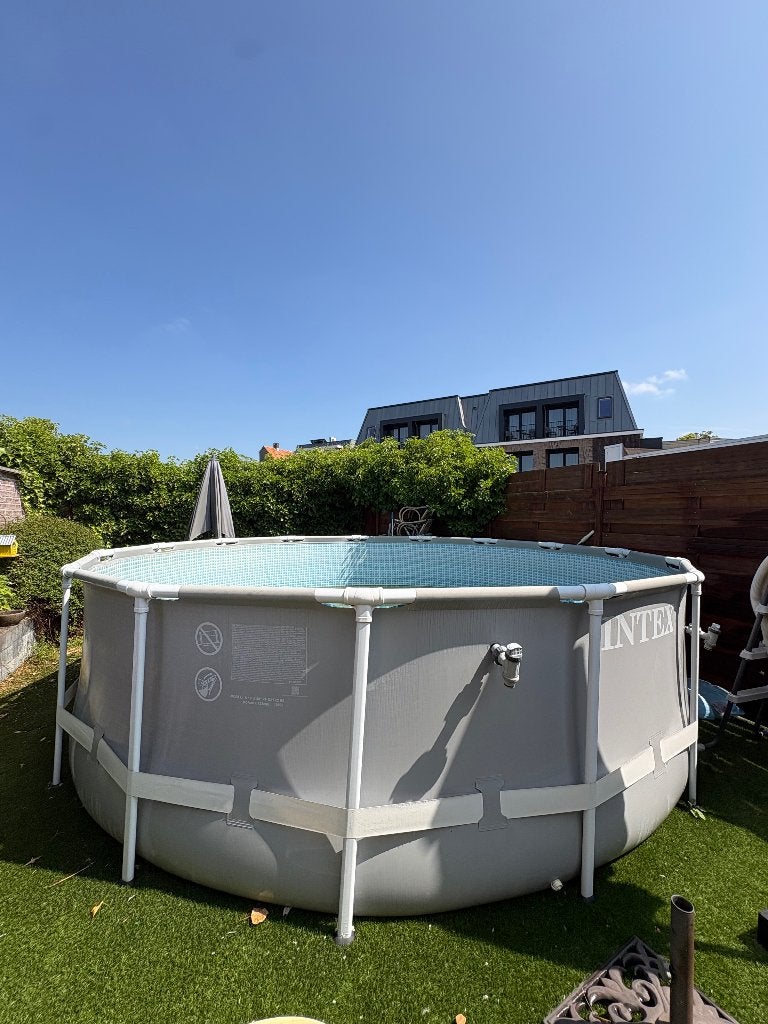 Intex zwembad frame 457 x 122, Tuin en Terras, Zwembaden, Gebruikt, Rond, 300 cm of meer, Ophalen
