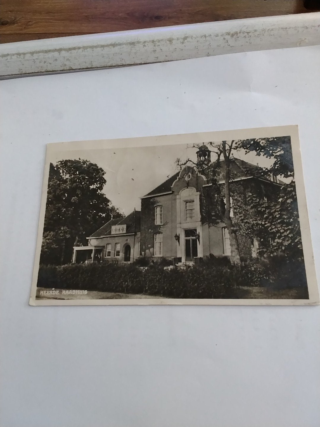 Oude ansichtkaart Heerde Raadhuis 1949, Ophalen of Verzenden, 1940 tot 1960, Gelopen, Gelderland