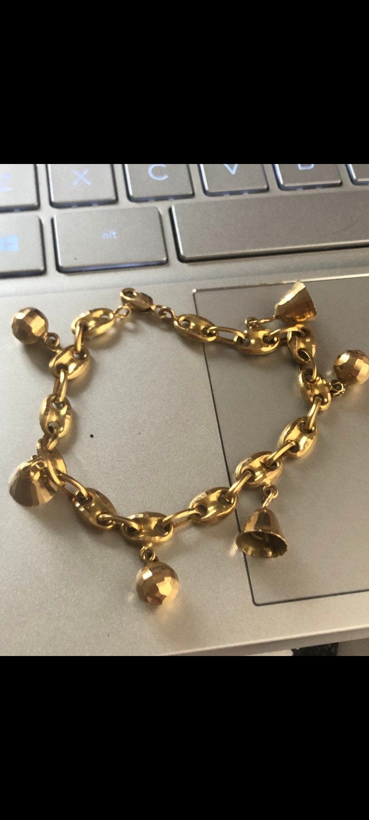 21 karaat armband, Sieraden, Tassen en Uiterlijk, Armbanden, Ophalen of Verzenden, Goud, Goud