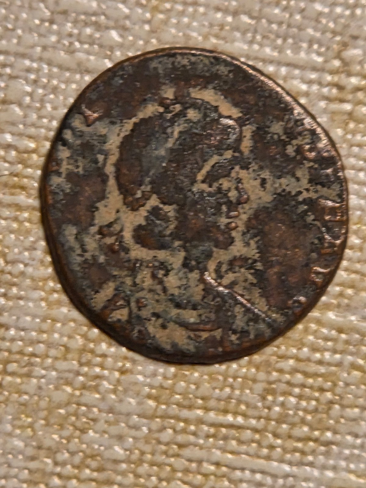 Oude Romeinse munt - Antieke bronzen munt, Ophalen of Verzenden, Overige waardes, Losse munt