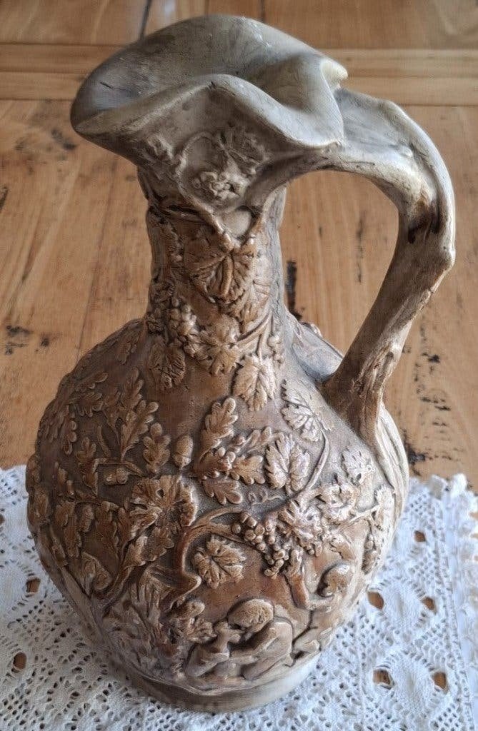 Antieke Copeland Parian Ware Claret kruik, Ophalen of Verzenden