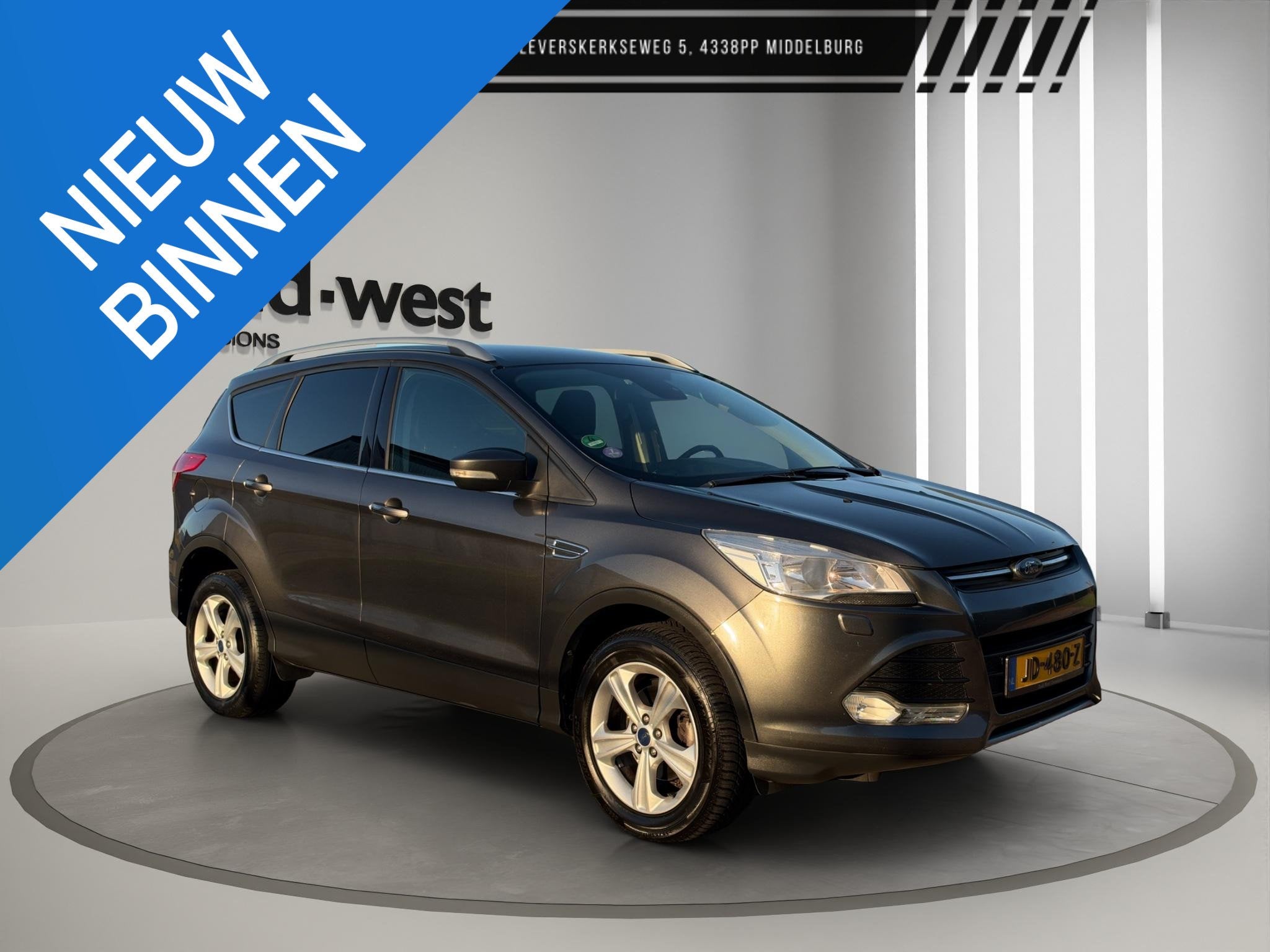 Ford Kuga 1.5 Titanium Plus Clima Stoelverwarming Trekhaak, Auto's, Euro 6, 4 cilinders, Parkeersensor, Leder en Stof