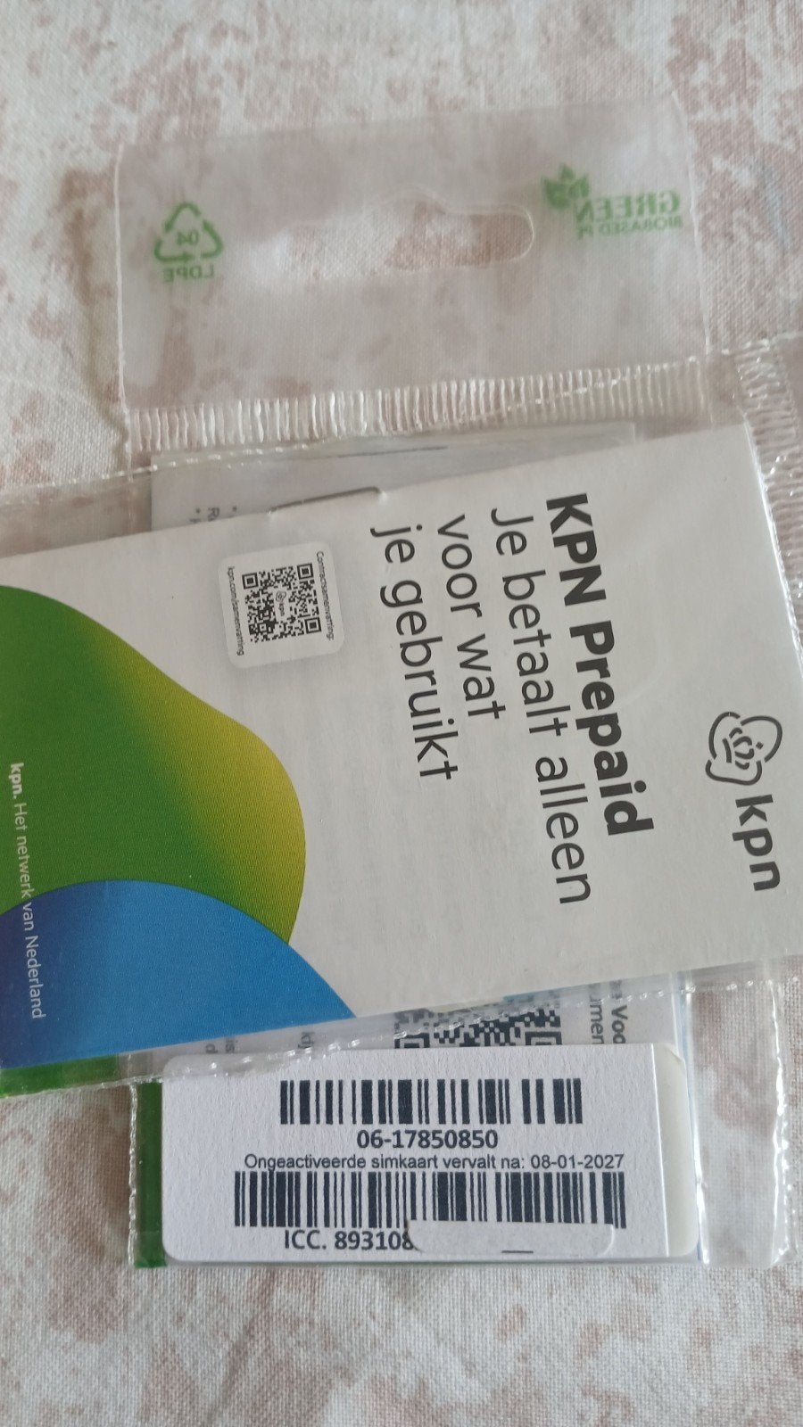MOOI NUMMER KPN PREPAID 06-17-850-850, Telecommunicatie, Prepaidkaarten en Simkaarten, Ophalen of Verzenden, Nieuw, KPN, Simkaart