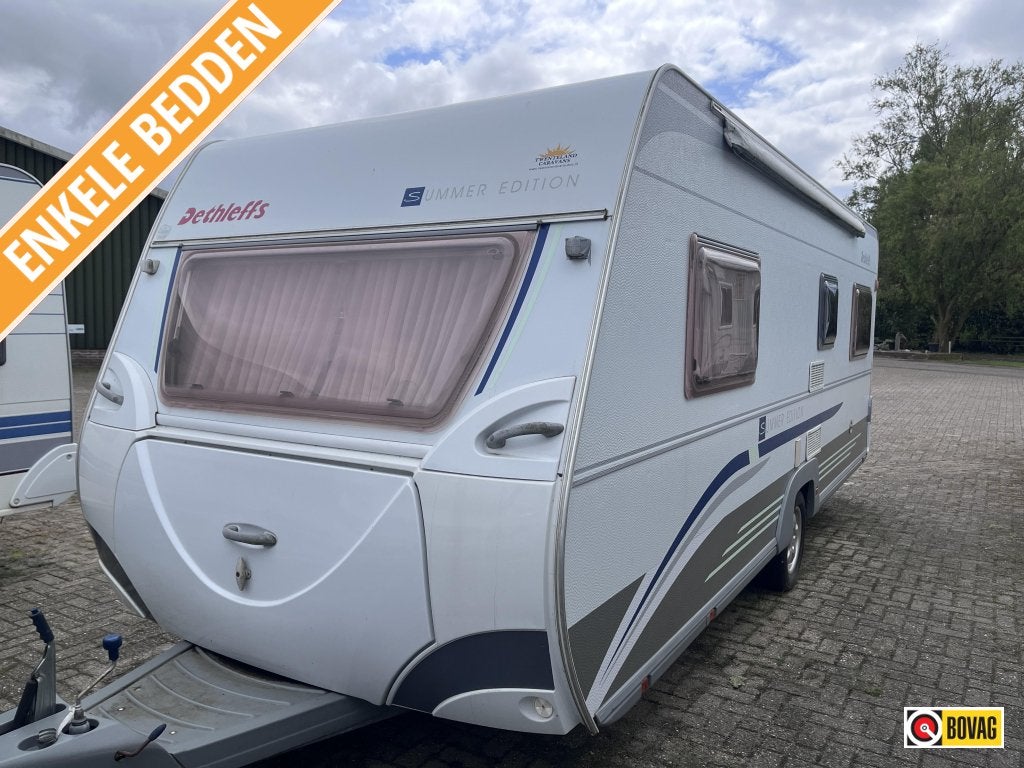 Dethleffs Summer Edition 530 V Enkele bedden, Caravans en Kamperen, Rondzit, Bedrijf, Dwarsbed, Schokbreker