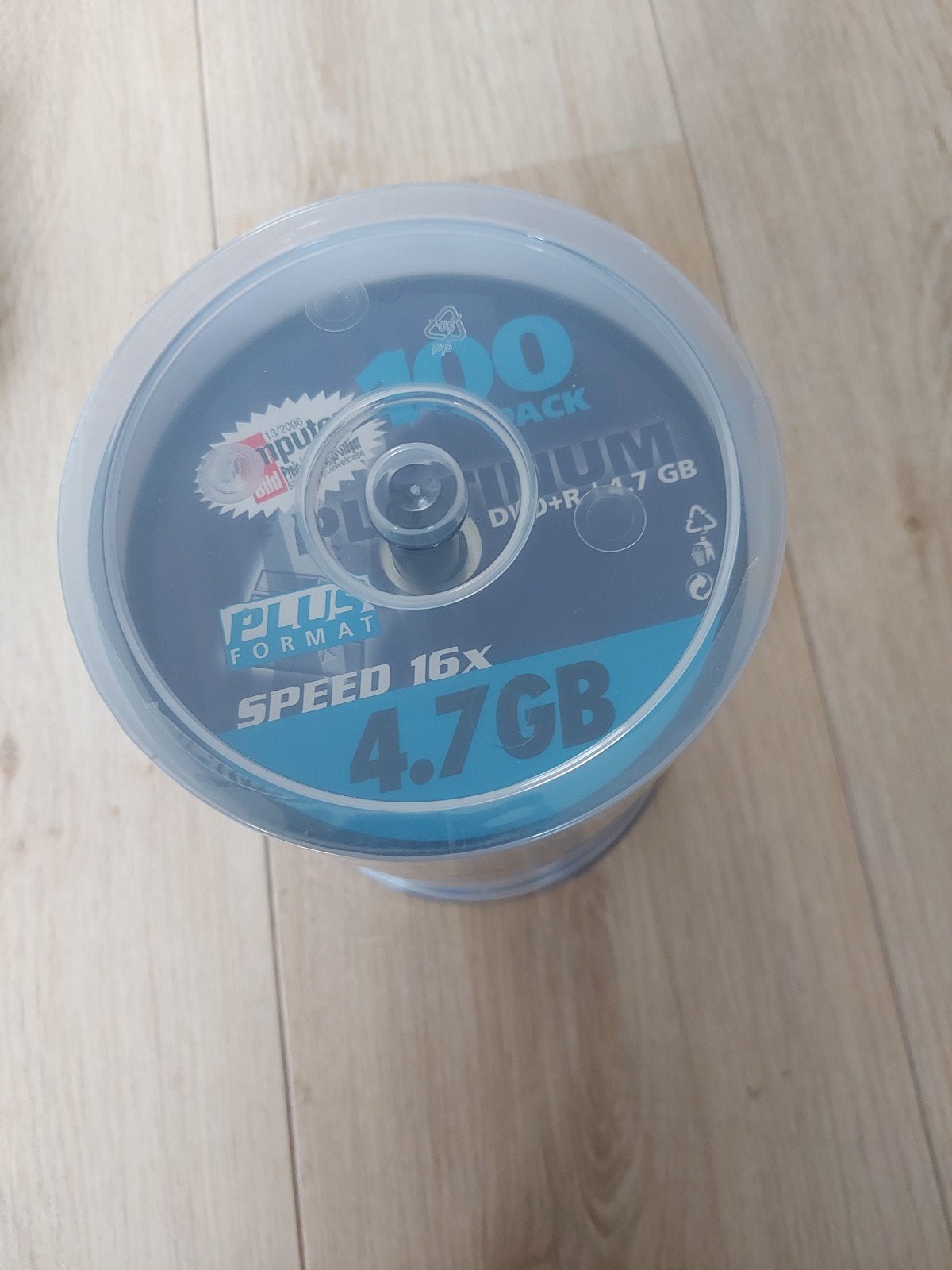 Platinum DVD+R 4.7GB, 16x schrijfsnelheid., Computers en Software, Beschrijfbare discs, Ophalen of Verzenden, Nieuw, Dvd, Op spindel