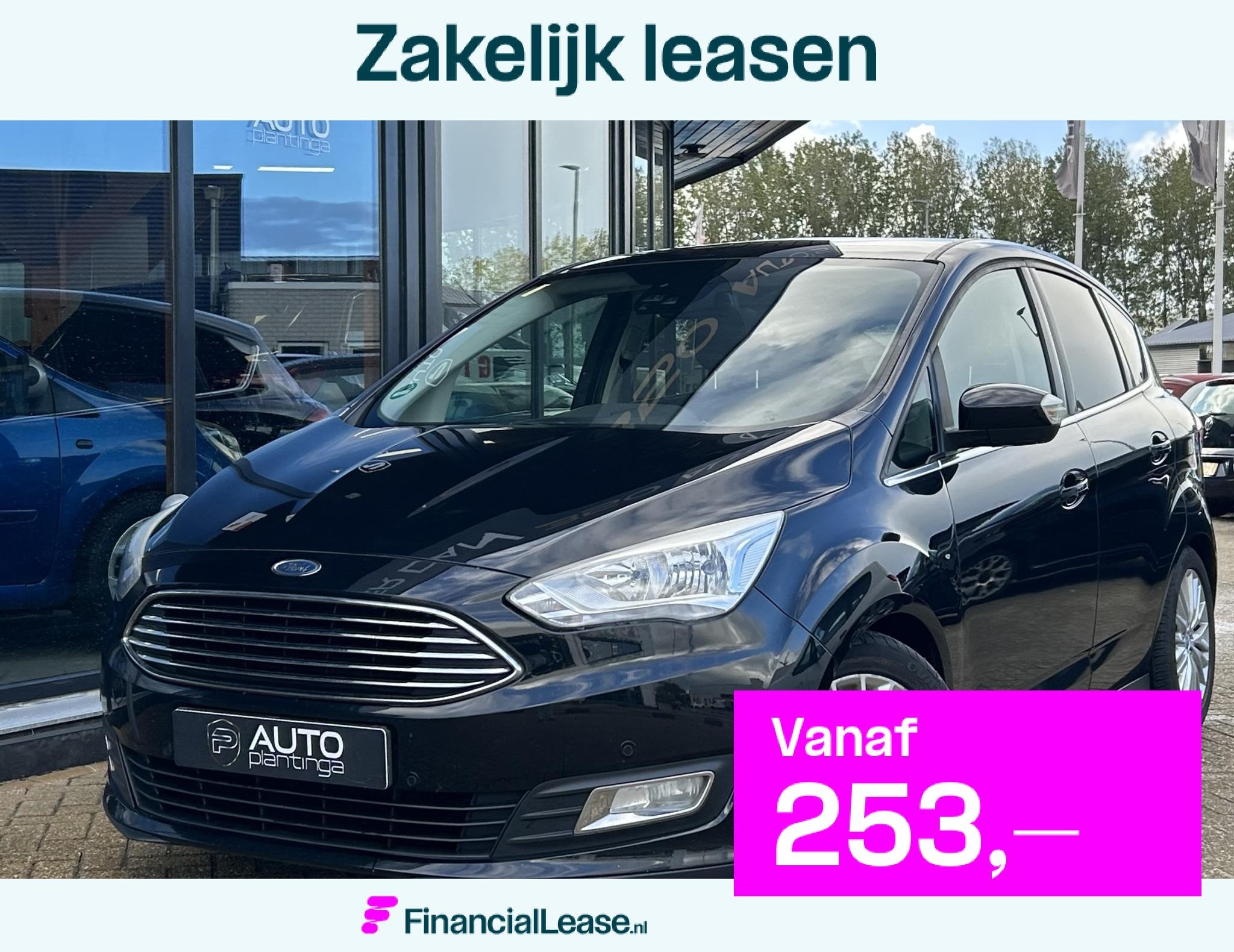 Ford C-Max 1.5 Titanium 150PK | AUTOMAAT | Distributieriem V, Euro 6, 4 cilinders, 150 pk, Zwart