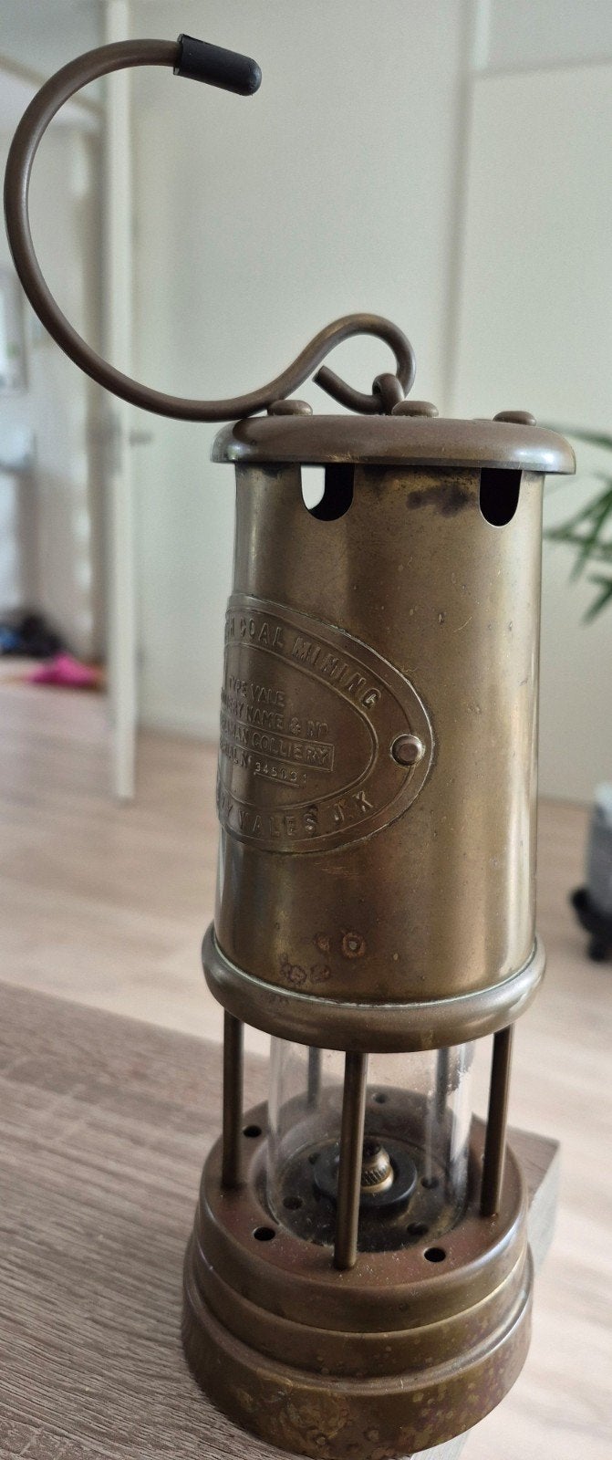 Mijnwerkerslamp / Britse kolenmijn, Ophalen of Verzenden, Koper