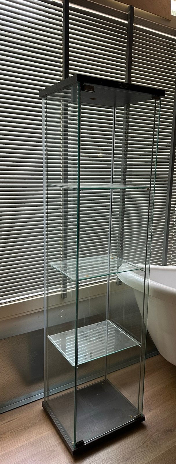 Vitrine kast ikea glas, Ophalen, Minder dan 50 cm, Gebruikt, Glas