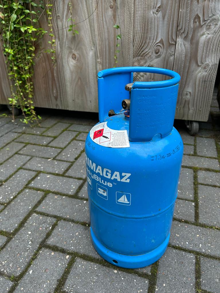 Primagaz EasyBlue gasfles, Ophalen, Gebruikt