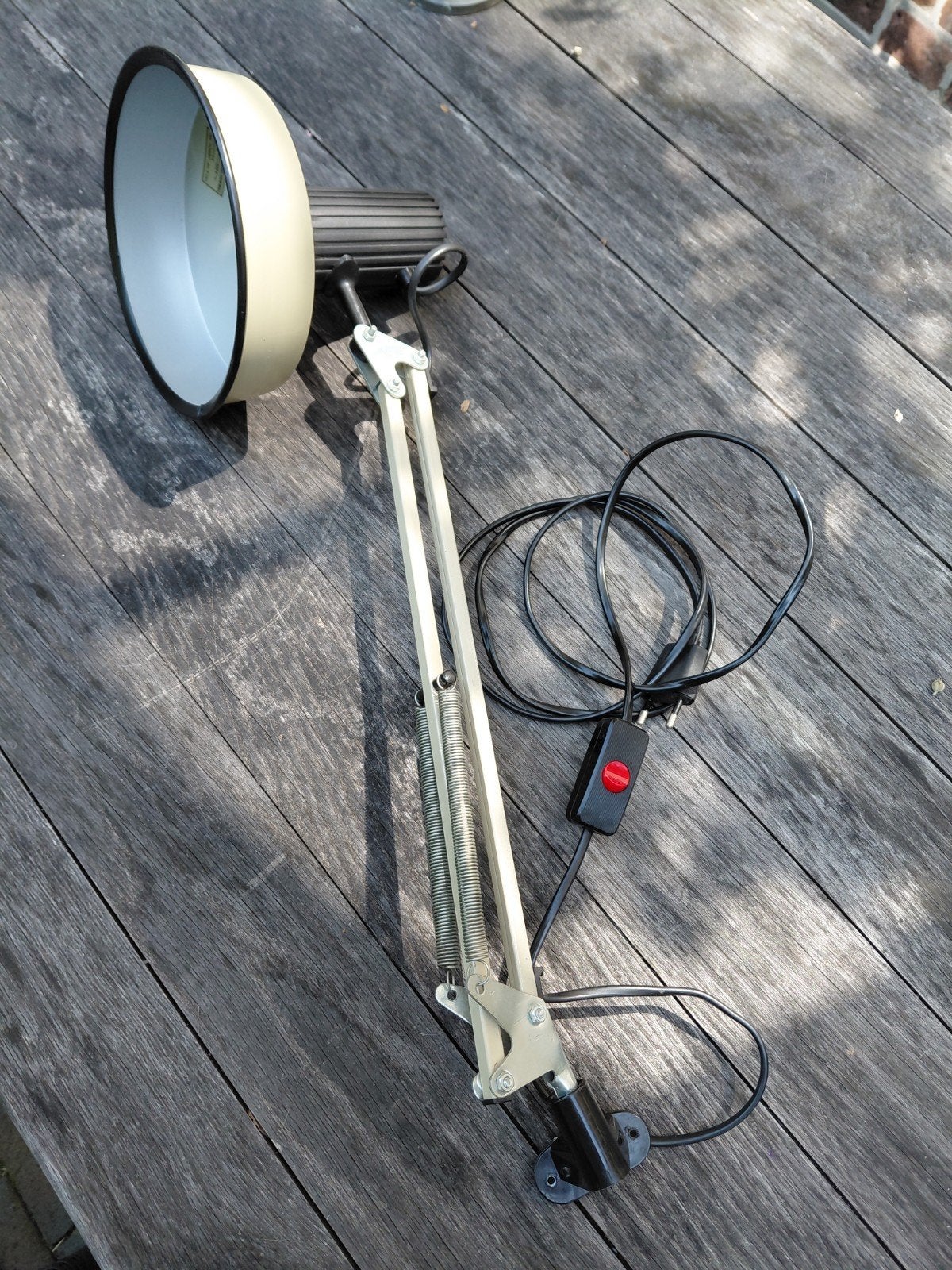 Vintage Vricotex architectenlamp, Ophalen of Verzenden, Gebruikt, Metaal
