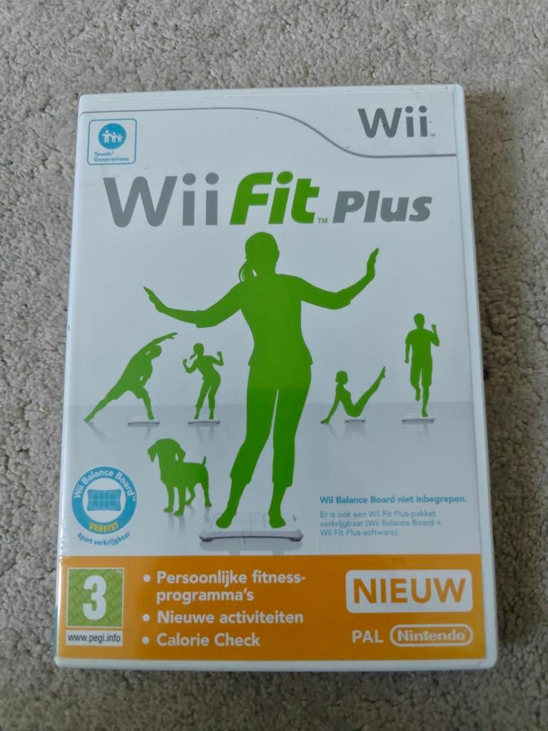 Wii Fit Plus Nintendo Wii - Fitness en Balansspel, Ophalen of Verzenden, Zo goed als nieuw, Eén computer, Simulatie