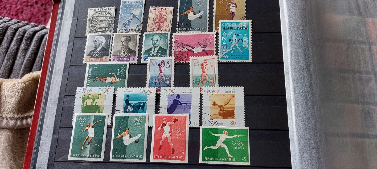 Olympische spelen postzegels, Ophalen of Verzenden, Gestempeld, Sport