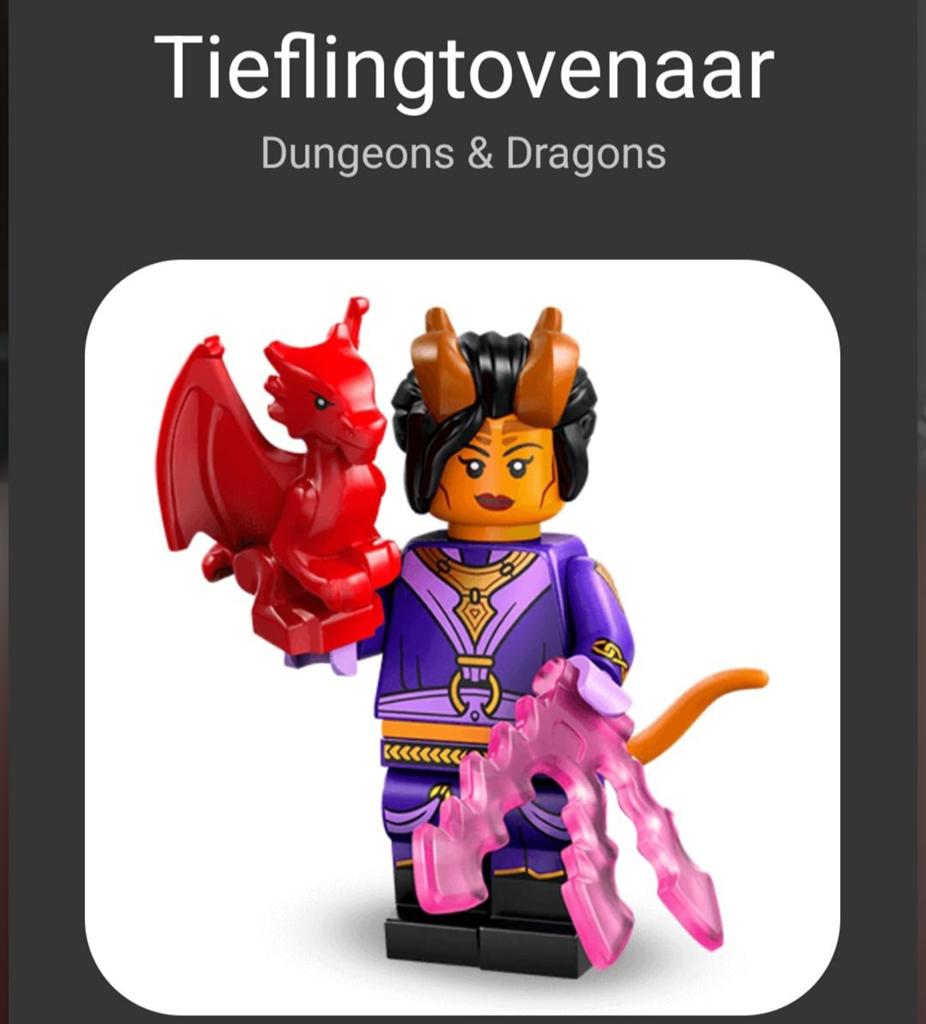 Lego Minifigure Dungeons & Dragons Tieflingtovenaar, Ophalen of Verzenden