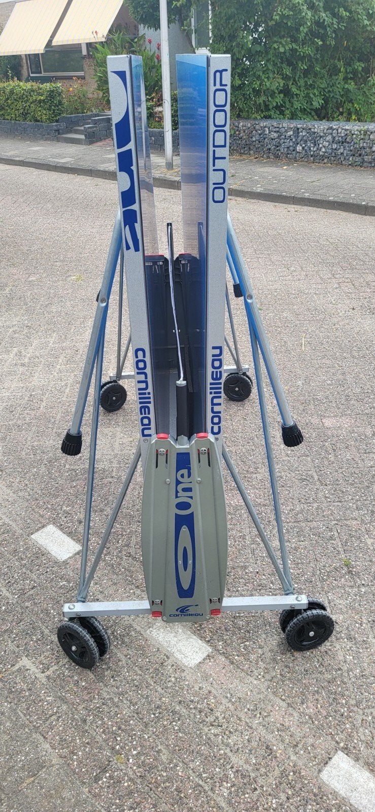 Cornilleau Outdoor Tafeltennistafel Inklapbaar & Verrijdbaa, Sport en Fitness, Tafeltennis, Ophalen, Gebruikt, Tafel Outdoor, Verrijdbaar