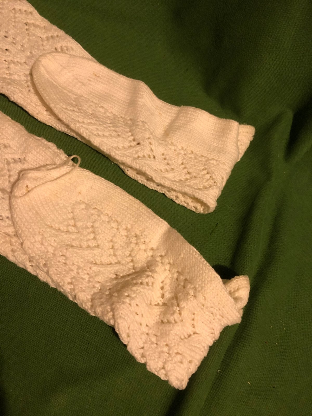 Gebreide kniekousen, Kleding | Dames, Sokken en Kniesokken, Wit, Ophalen of Verzenden, Zo goed als nieuw