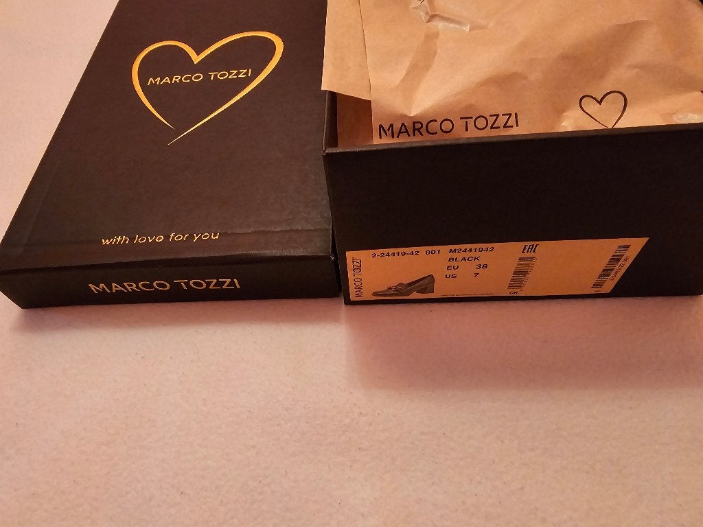Marco Tozzi Zwarte Instappers Maat 38, Kleding | Dames, Schoenen, Marco Tozzi, Nieuw, Ophalen of Verzenden, Instappers