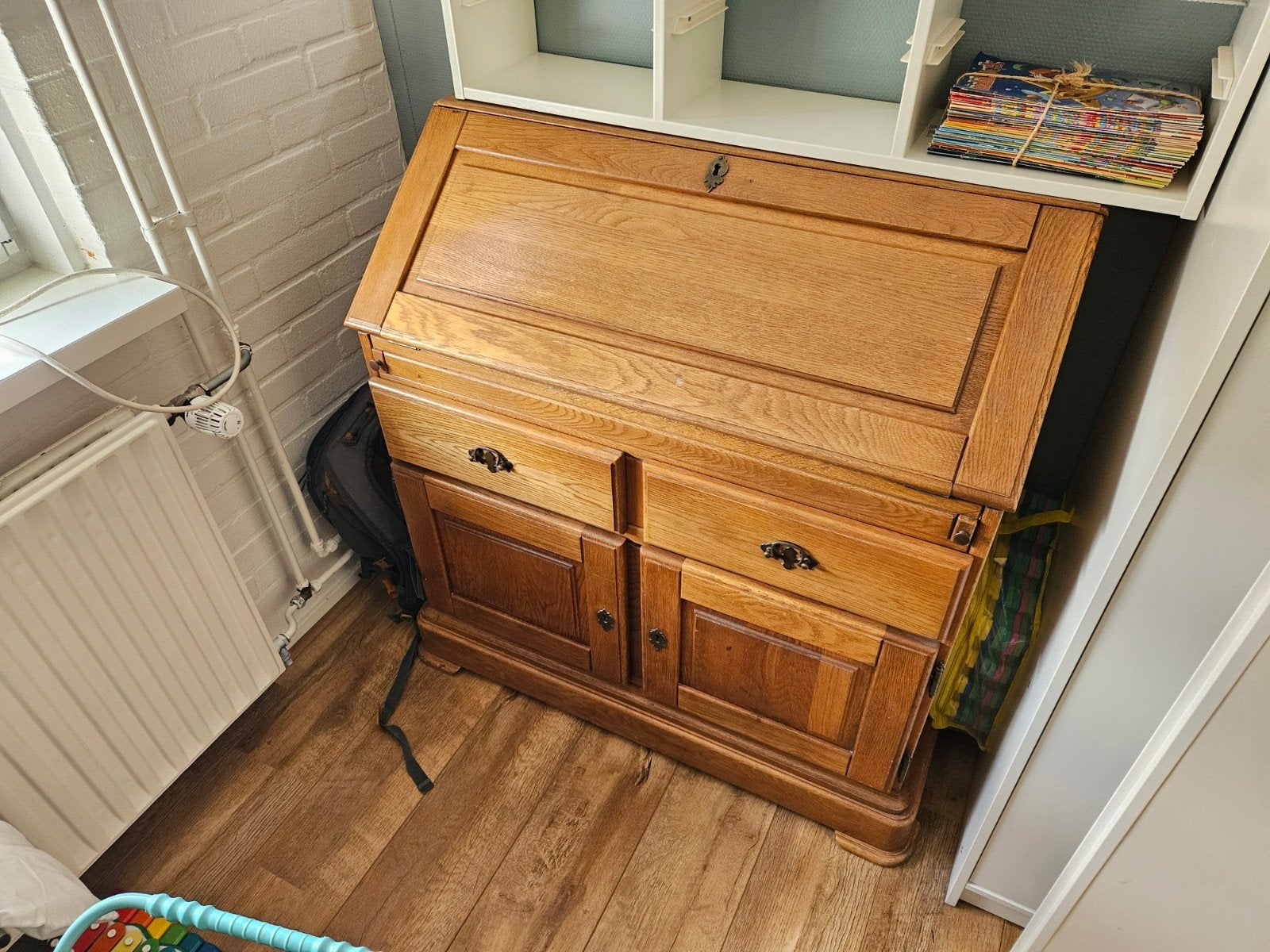 Klassiek bureau met klep - secretaire - 94x52x100 cm, Huis en Inrichting, Kasten | Secretaires, Ophalen, Gebruikt, Klassiek