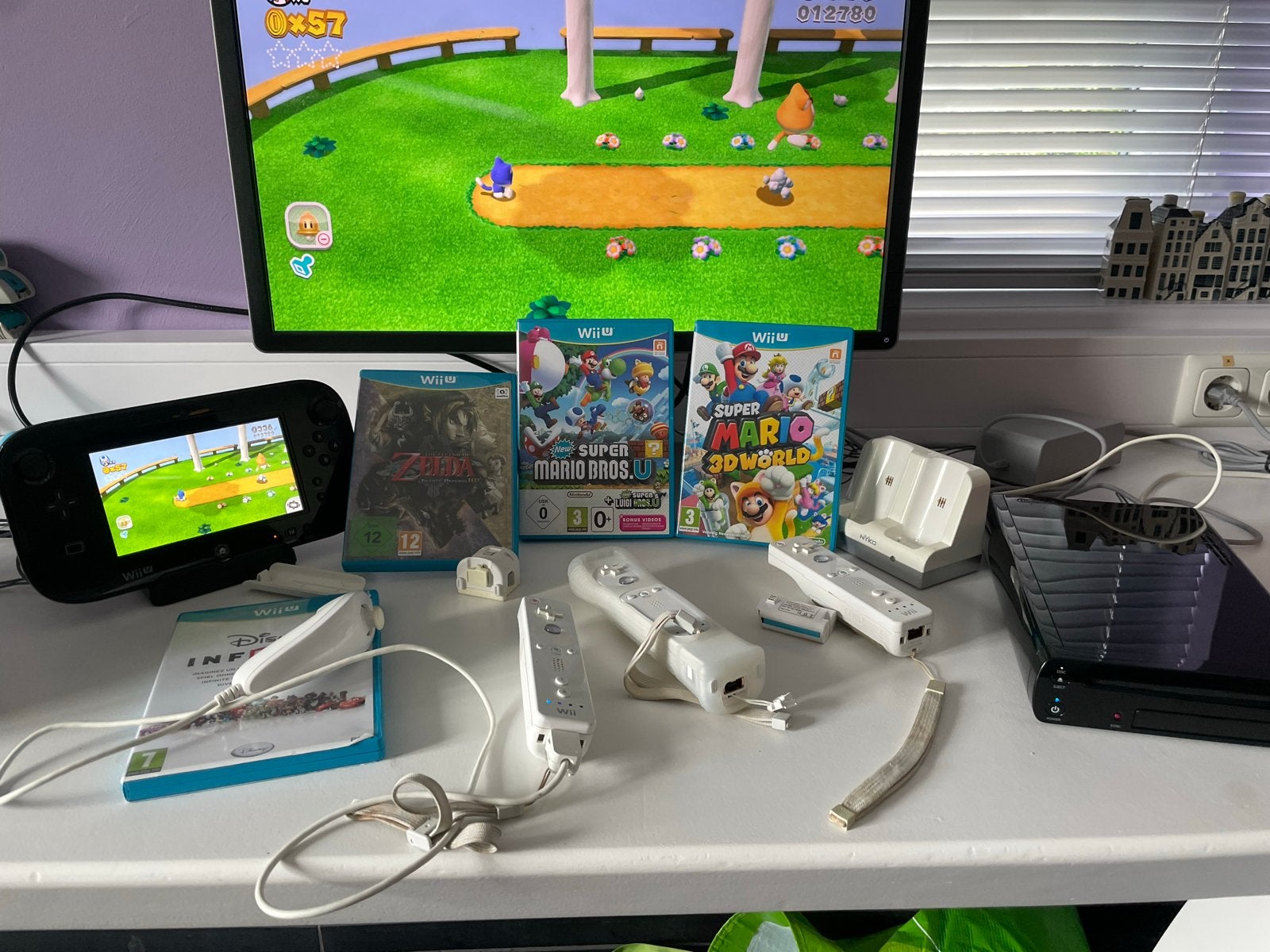 Wii U Console Bundel met Games en Accessoires, Avontuur en Actie, Gebruikt, Eén computer, Ophalen of Verzenden