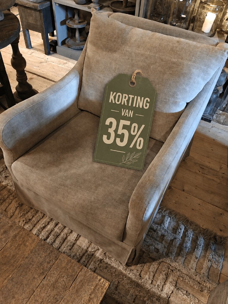 fauteuil met 35%  korting, Hout, Overige kleuren, LANDELIJK, STOER, SOBER, Nieuw