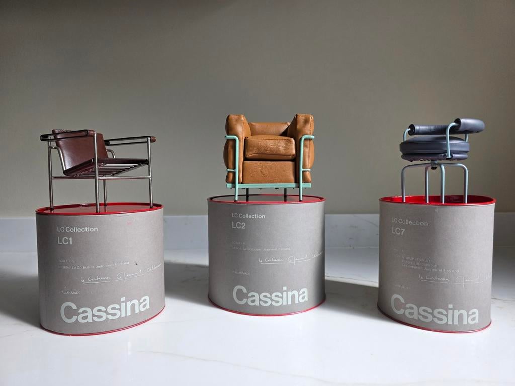 Cassina LC miniaturen design collectie Le Corbusier, Ophalen of Verzenden