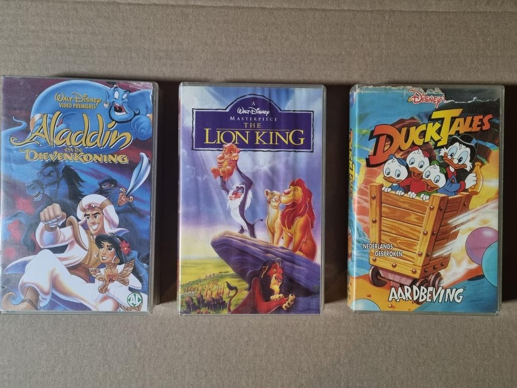 Disney VHS Band: Aladdin, The Lion King & DuckTales, Cd's en Dvd's, VHS | Kinderen en Jeugd, Alle leeftijden, Ophalen of Verzenden