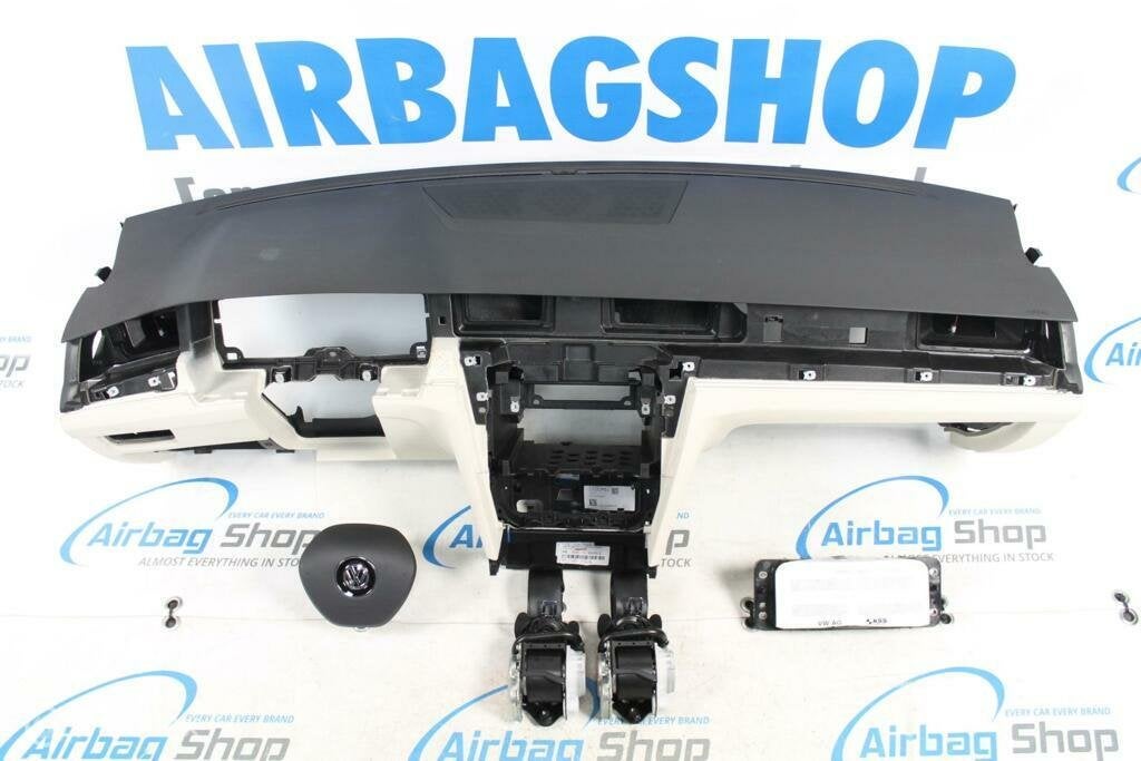Airbag set Dashboard zwart/beige speaker Volkswagen Arteon, Gebruikt, Ophalen of Verzenden