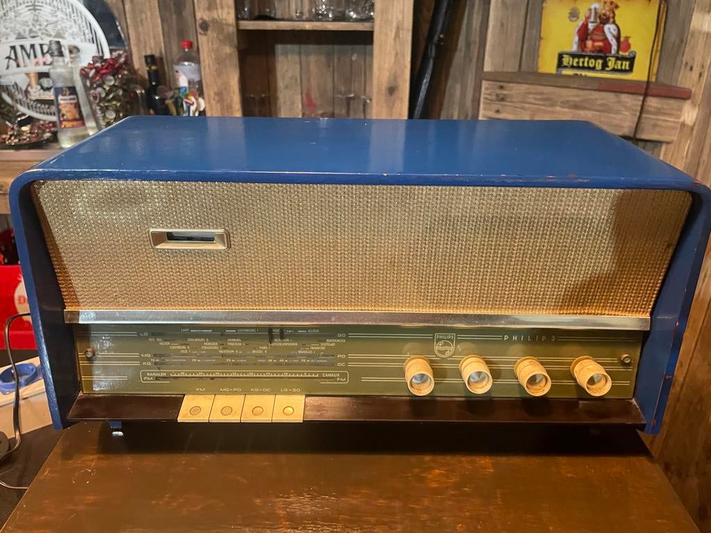 Philips buizenradio B3X92A - vintage radio, Antiek en Kunst, Ophalen of Verzenden
