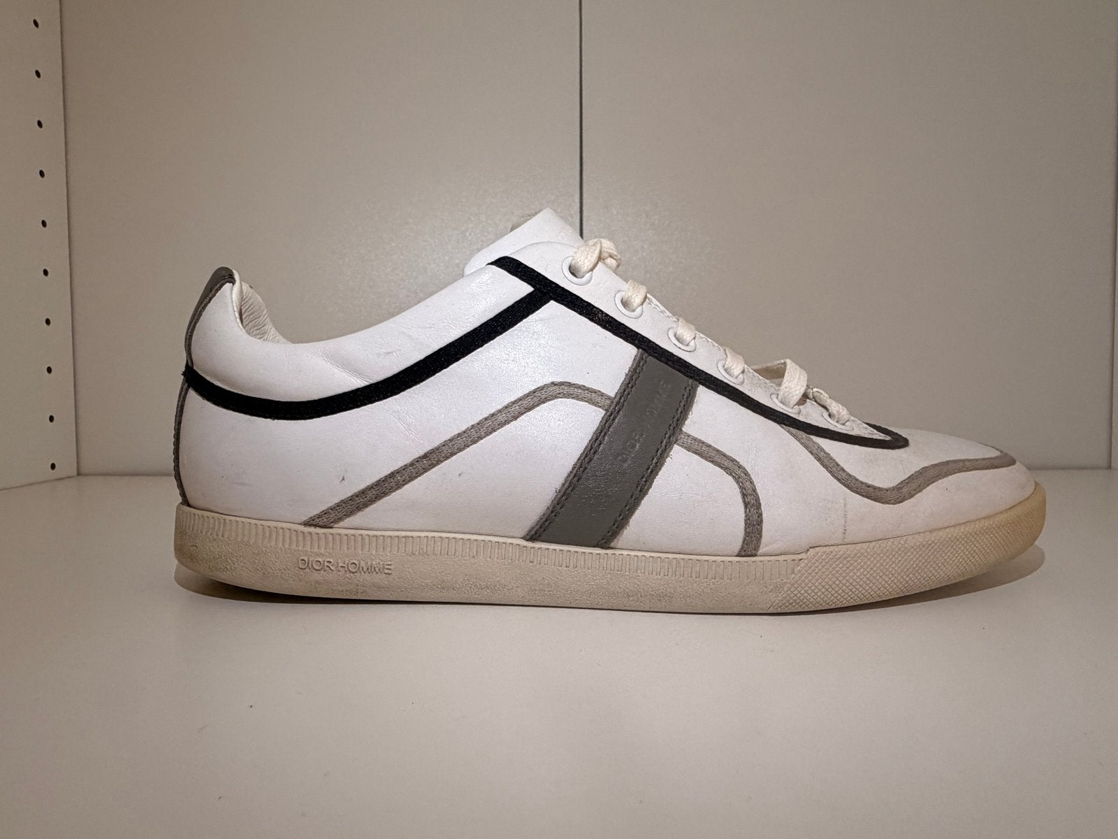 Dior Homme Sneakers Maat 40 - Wit/Zwart/Grijs, Ophalen, Gedragen, Wit, Sneakers of Gympen