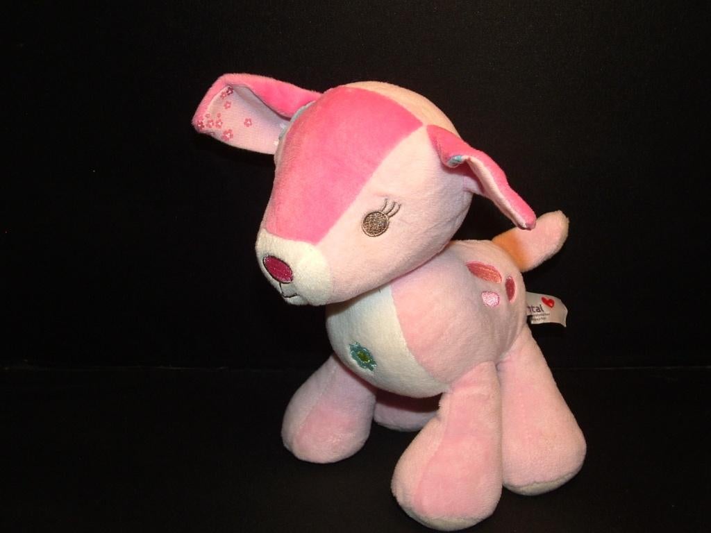 PRENATAL HERT REE HILLY VELOURS LICHTROZE/ROZE MET, Ophalen of Verzenden, Nieuw, Overige typen