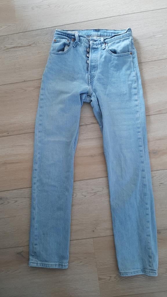 Levi's 501 Jeans W25 L30 - Lichtblauw, Blauw, Ophalen of Verzenden, Zo goed als nieuw, W27 (confectie 34) of kleiner