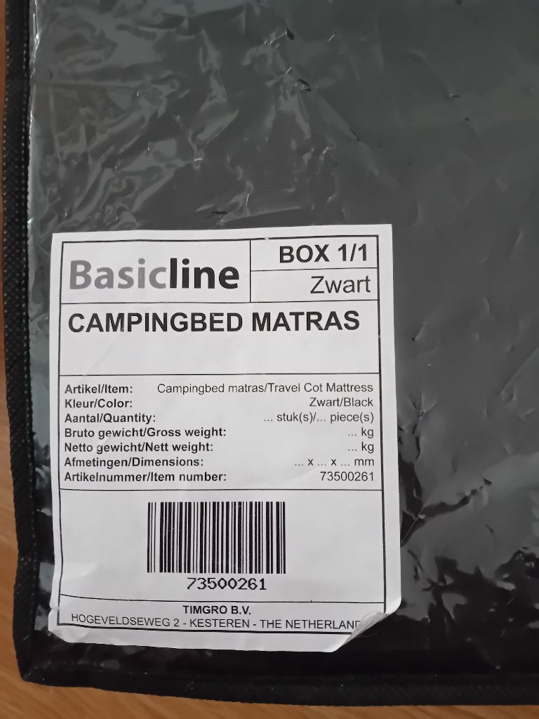 Campingbed, Ophalen, Zo goed als nieuw, Reisbedje