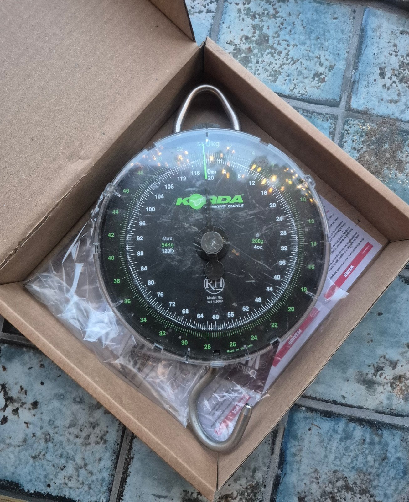 Korda Limited Edition 54kg/120lb Weegschaal Reuben Heaton, Watersport en Boten, Ophalen of Verzenden, Zo goed als nieuw, Overige typen