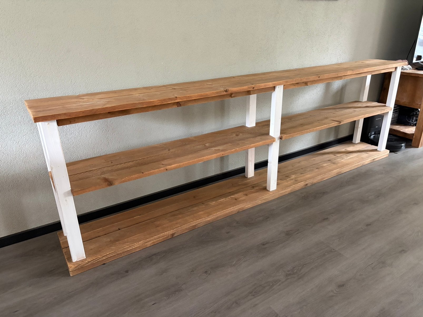 Side table 3 meter lang, Ophalen, 200 cm of meer, Zo goed als nieuw, 25 tot 50 cm