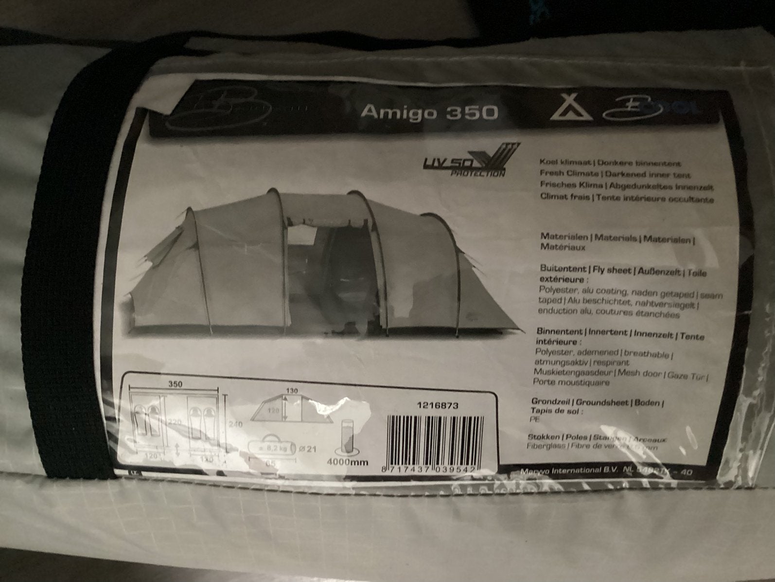 Bijzet tent, Ophalen, Zo goed als nieuw
