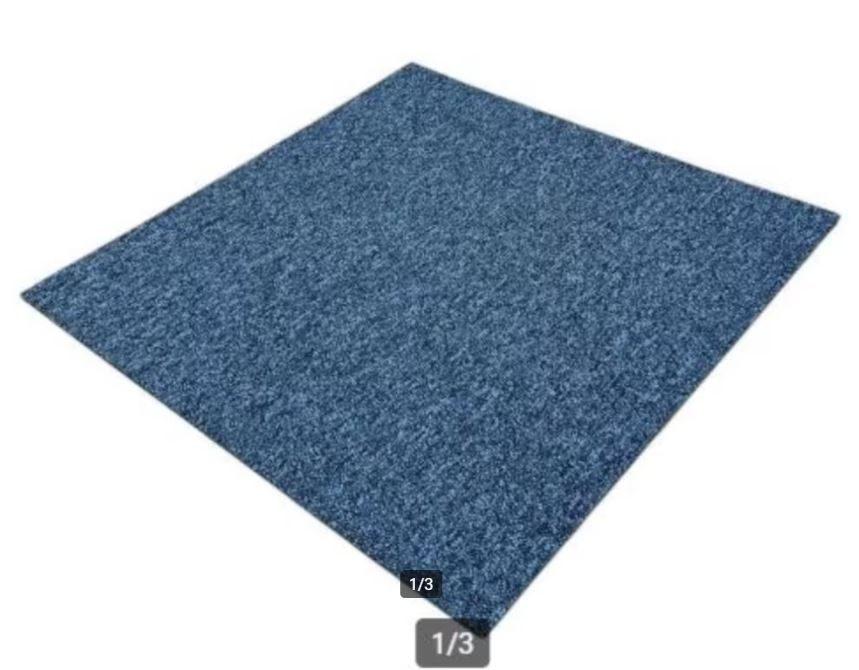 Tapijttegels | key tiles navy | Donkerblauw | 523 | nieuw, 75 m² of meer, Nieuw, Ophalen of Verzenden, Tapijttegels