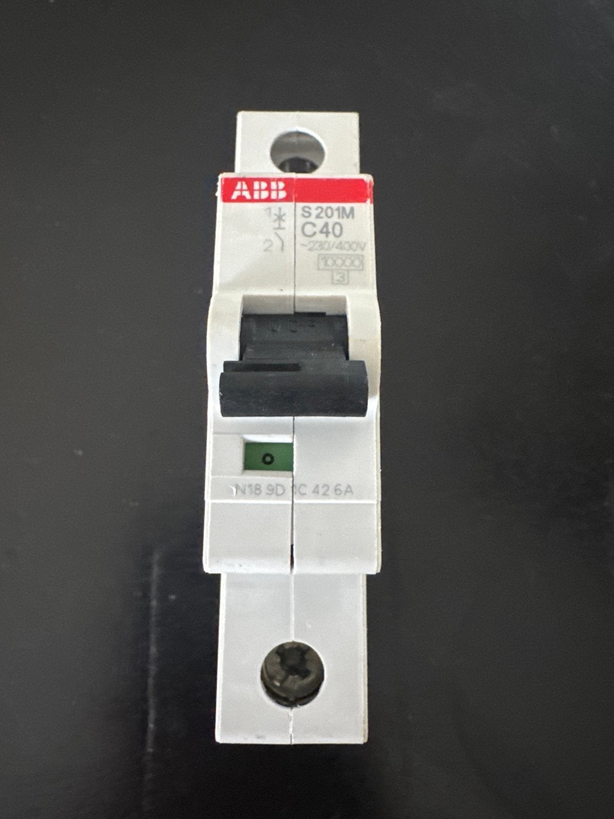 ABB S201M C40 Installatieautomaat - 1-polig, 40A, Ophalen of Verzenden, Gebruikt, ABB, Installatieautomaat